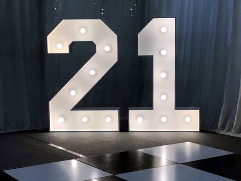 Light Up Letters and Numbers Hire