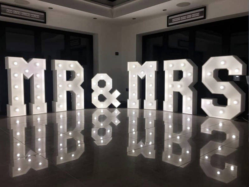 light up letters and numbers hire 2