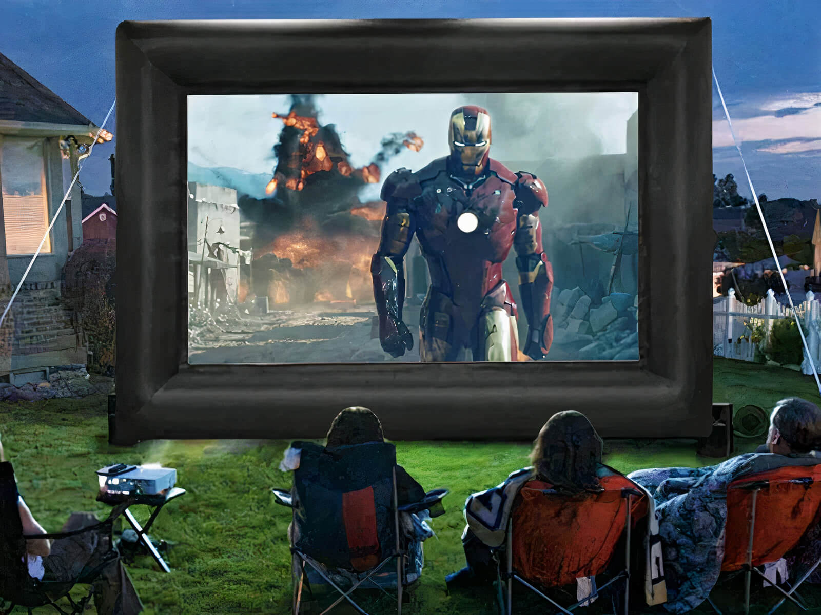 outdoor cinema screen in essex