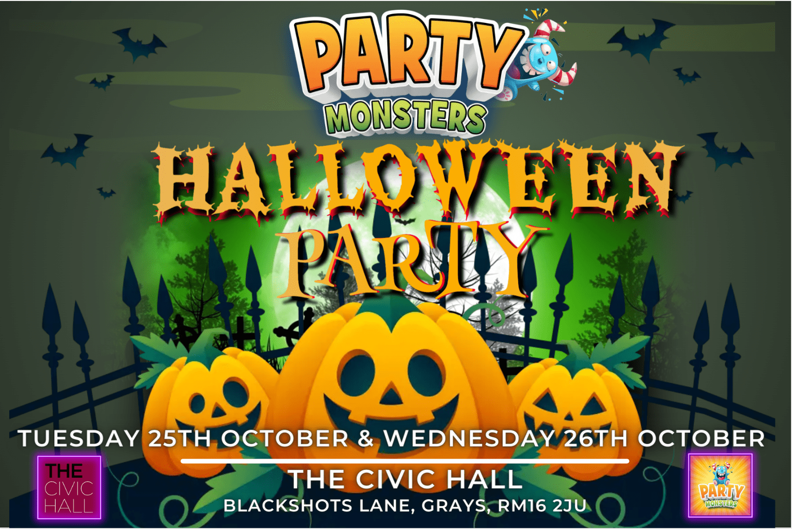 Party Monsters Halloween Party At The Civic Hall