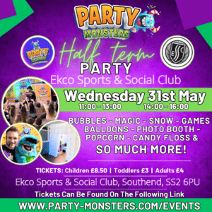 Party Monsters Half Term Party Southend Party Monsters Half Term Party Southend