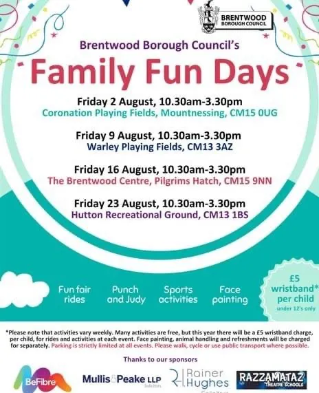 Brentwood council Fun Day Poster